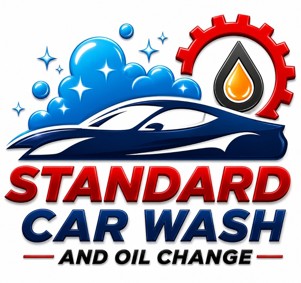 Standard Car Wash & Oil Change Logo